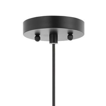 Nova 20.25" Farmhouse Coastal Rattan 180" Cord Plug-In or Hardwired LED Pendant - JONATHAN Y